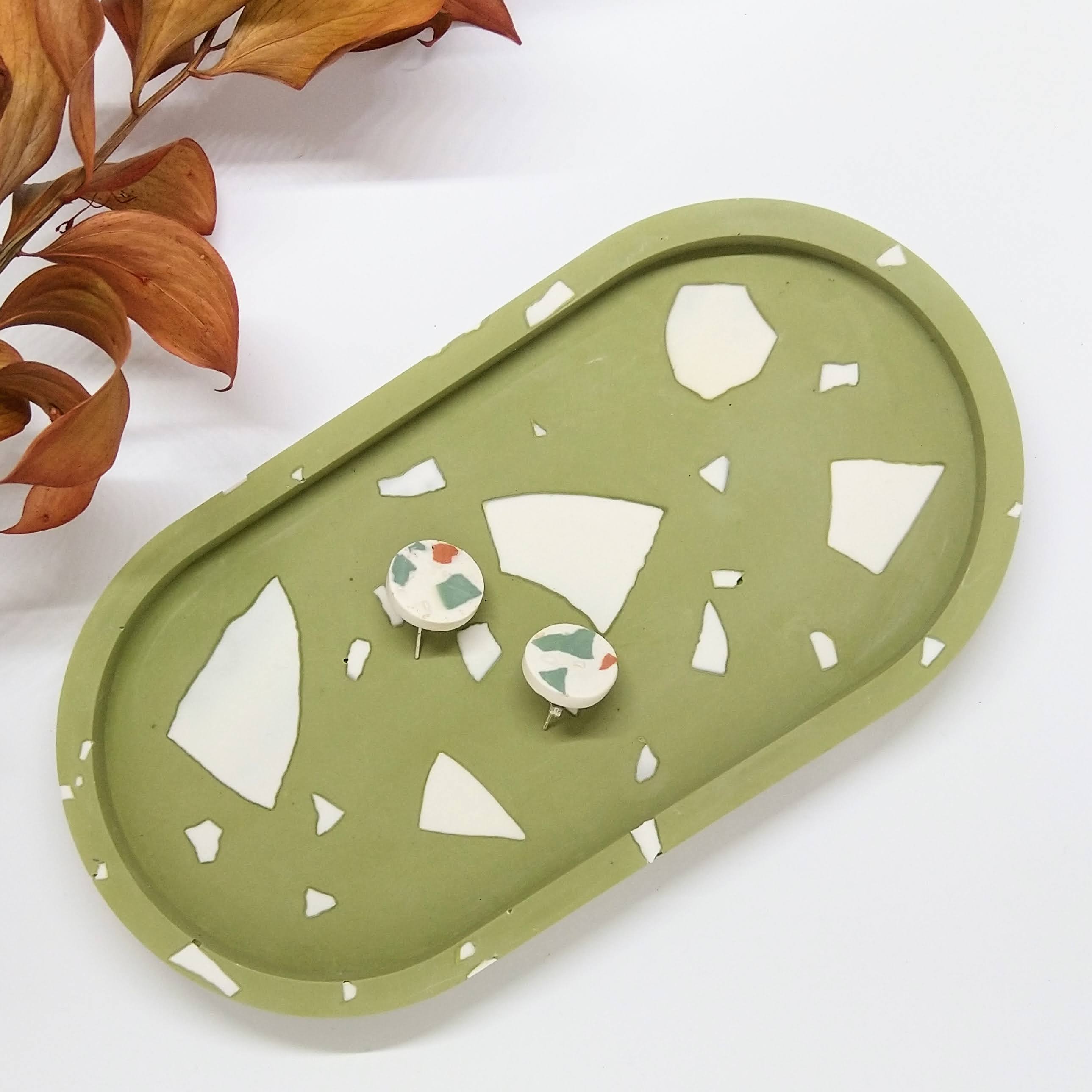 Safata Verd amb Arrecades